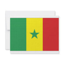 Senegal National Flag Personalized Announcement