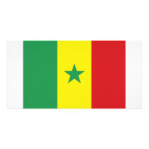 Senegal National Flag Custom Photo Card