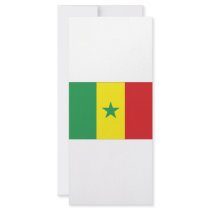 Senegal National Flag Rack Card Template