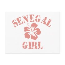 Senegal Pink Girl Post Card