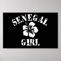 Senegal Pink Girl Posters