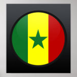 Senegal quality Flag Circle posters
