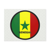 Senegal Roundel quality Flag Postcard