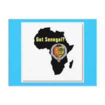 SENEGAL / SENEGALESE FLAG  T-SHIRT AND ETC POST CARD
