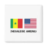 Senegalese American Refrigerator Magnets