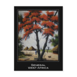 Senegalese Art Postcard