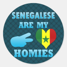 Senegaleses are my Homies Stickers
