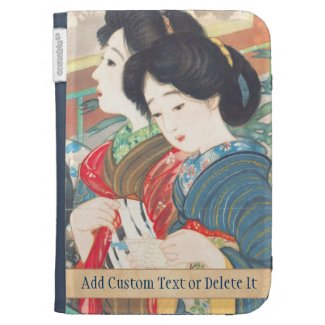 Sengai Igawa Two Bijin japanese girls oriental art Cases For The Kindle