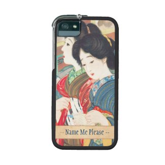 Sengai Igawa Two Bijin japanese girls oriental art iPhone 5 Cover