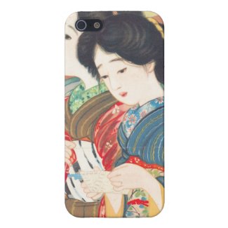 Sengai Igawa Two Bijin japanese girls oriental art iPhone 5 Cases