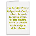 Senility Prayer Card