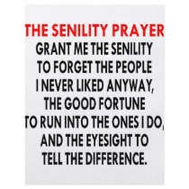 Senility Prayer flyers