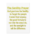 Senility Prayer postcards by retirement_gifts Senility Prayer postcards