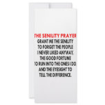 Senility Prayer Custom Rack Cards