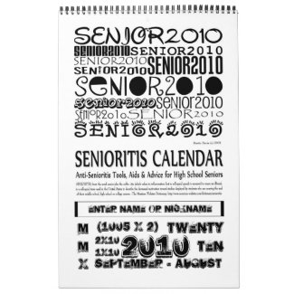 Senior 2010 Academic Calendar - Sept-Aug 2010 calendar