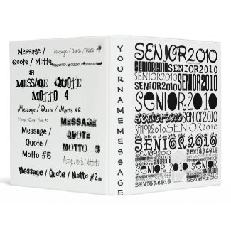 Senior 2010 - Avery Binder binder