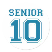 Senior 2010 - Blue stickers