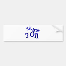 Senior 2011 Blue Bumper Stickers