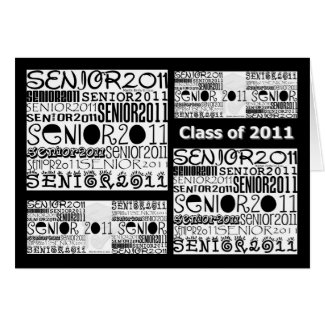 Senior 2011 Card card
