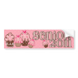 Senior 2011 Cupcake bumper stickers