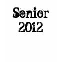 Senior 2012 Apparel (Black) Personalize Back shirt