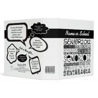 Senior 2012 Binder Personalized binder