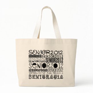 Senior 2012 Tote Bag (Black) bag