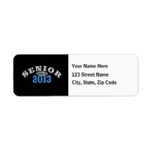 Senior 2013 Blue Custom Return Address Labels