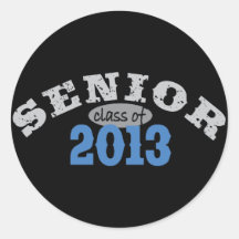 Senior 2013 Blue Stickers