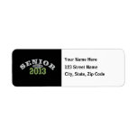 Senior 2013 Green Custom Return Address Labels