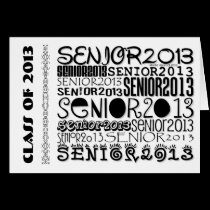 Senior 2013 Note Card (Personalize) cards