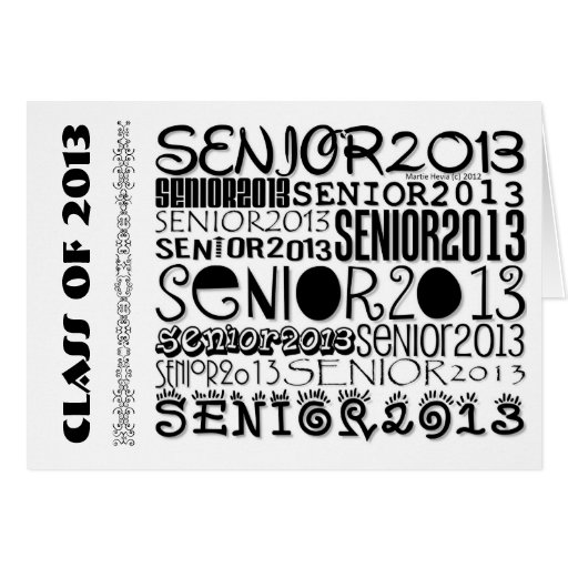 Senior 2013 Note Card (Personalize)