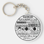 Senior 2013 Round Keychain (Black)
