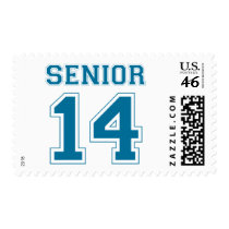 Senior 2014 - Blue postage by visualnewbie Senior 2014 - Blue postage