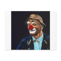 Senior Billy The Clown Postcard