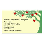 Senior Caregiver Business Cards business cards