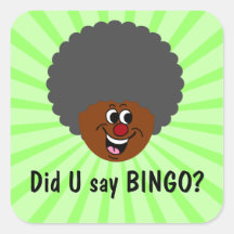 Senior Citizen Center Bingo Night Prize Winner Stickers