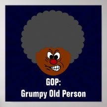 Senior Citizen Voters Vote GOP: Grumpy Old People Print