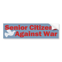 Senior Citizens Against War bumper stickers
