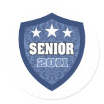 Senior Class of 2011 Round Sticker