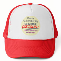 SENIOR DISCOUNT Hat by samappleby SENIOR DISCOUNT Hat