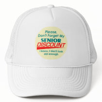 SENIOR DISCOUNT Hat by samappleby SENIOR DISCOUNT Hat