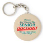 Senior Discount Keychain