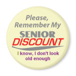 SENIOR DISCOUNT Magnet