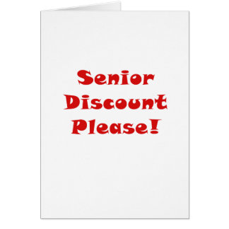 Senior Discount Cards | Zazzle