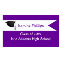Senior Purple Name Card Business Card