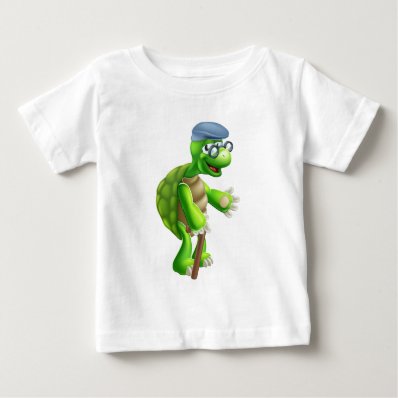 Senior Tortoise Cartoon Tshirts