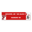 SENIORS 08 bumper stickers