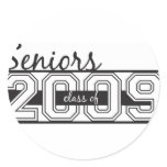Seniors 2009 round sticker