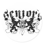 Seniors Class of 2009 Round Stickers